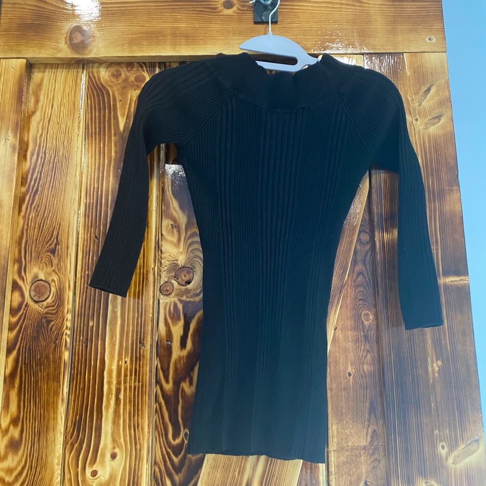 Black Knitted blouse size M